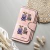  Cute Cow Pattern Long Wallet Durable Casual Fashion Daily Use Card Holder Purse
