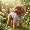 with Bow Tie Dog Pajamas Breathable Puppy Short Shirt Fashion Dog Striped Shirts  Summer Wear
