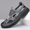 Men's Casual Mesh Hollow Breathable Beach Shoes Summer Non-slip Soft Sole Comfort Fashion Outdoor Sandals Youth Driving Slippers