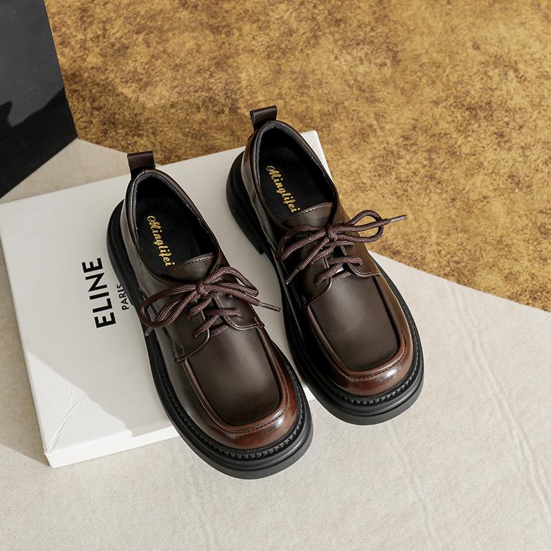 Женские черные туфли-оксфорды на весну и осень, унисекс, модные, универсальные, для вечеринок и свадеб, женские, школьные, на шнуровке, лоферы