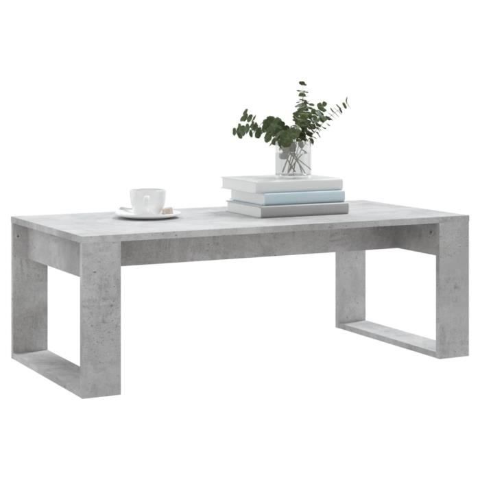 VidaXL Coffee Table Concrete Grey 102x50x35 Cm Engineered Wood 823362