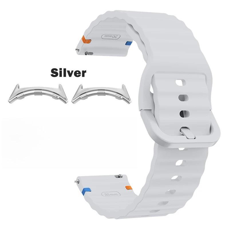 Спортивный сменный ремешок для Google Pixel Watch 4/3 41мм 45мм Аксессуары Волнистый силиконовый ремешок для Google Pixel Watch 2 1 Correa