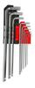 Awtools Allen Keys 9 Pcs/Ball Long Black Line