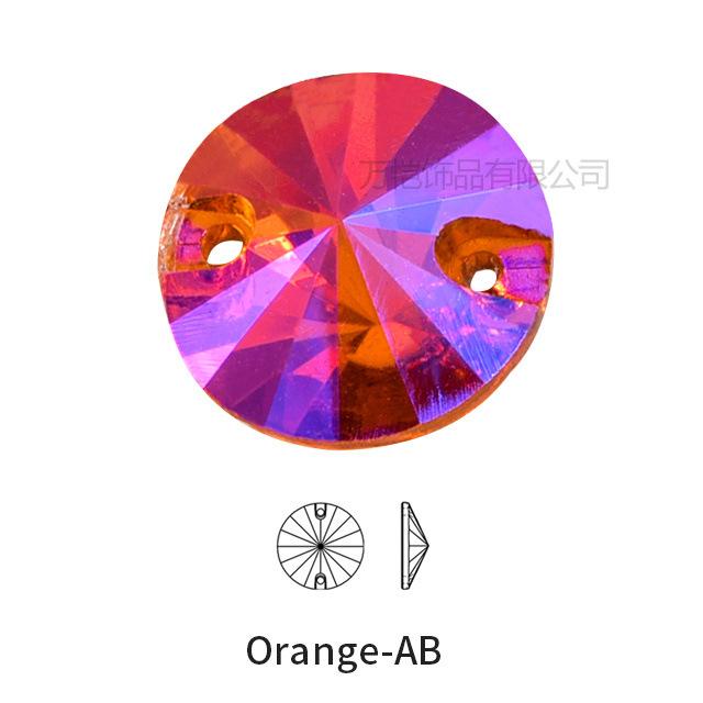 Hand Sewn Drill Flat Buckle, Special-Shaped Ab Color Crystal Glass Round Satellite Diy Clothing Wedding Rhinestone Jewelry Accessories