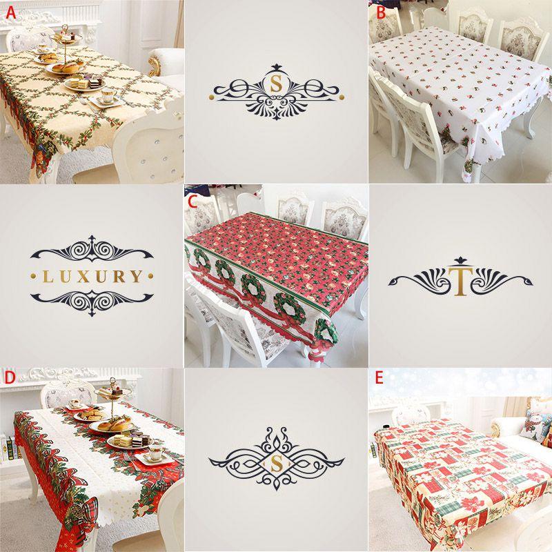 Versatile Santa Christmas Red Tablecloth Designed For Effortless Use In Various Holiday Occasions