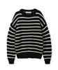 NODU Napoli Striped Knit [Black]
