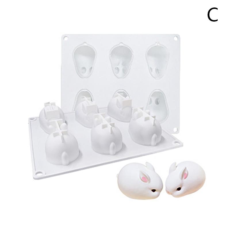 Пасхальный кролик Силиконовые формы Формы для конфет Шоколадные формы Пасхальный десерт