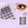 With Jelly Glue Strips Sunflower False Eyelashes Glue Free Segmented False Eyelashes  Men