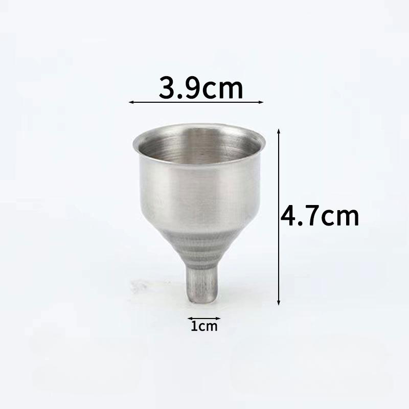 1Pc Funnel Stainless Steel Portable Mini Small Mouth Funnels Bar Wine Flask CLE