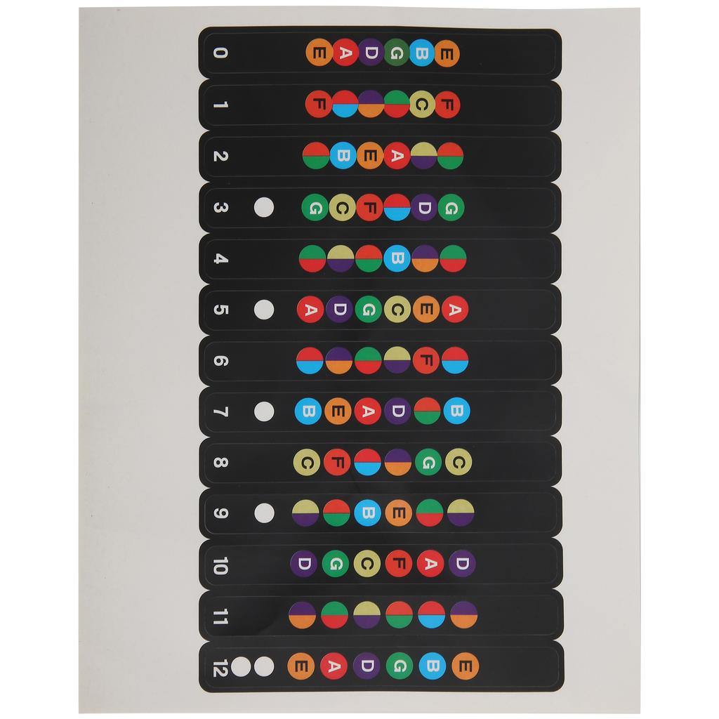 Наклейка на гитарную шкалу, ноты, наклейка на гриф для 6?Струнная акустическая электрогитара