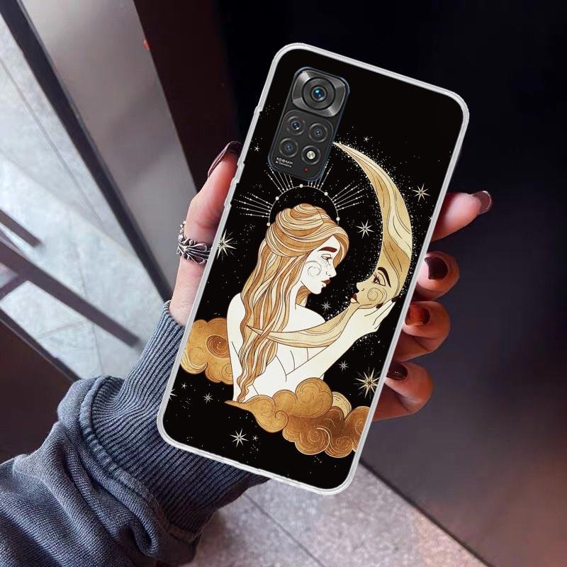 Чехол для телефона 'Лунное Колдовство Таро Мистический Тотем' для Xiaomi Redmi Note 15 14 14S 13 12 12S 11 Pro Plus 11E 11T 11S 10S 5G Мягкий Чехол