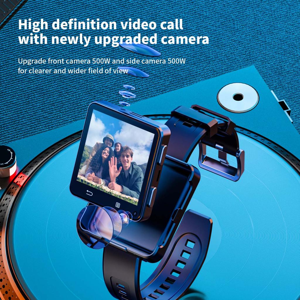 4G С 2,64-дюймовым сенсорным экраном, WiFi GPS Смарт-часы, Поддержка SIM-карты, Независимый телефонный звонок, Воспроизведение музыки, Камера, Шагомер, IP