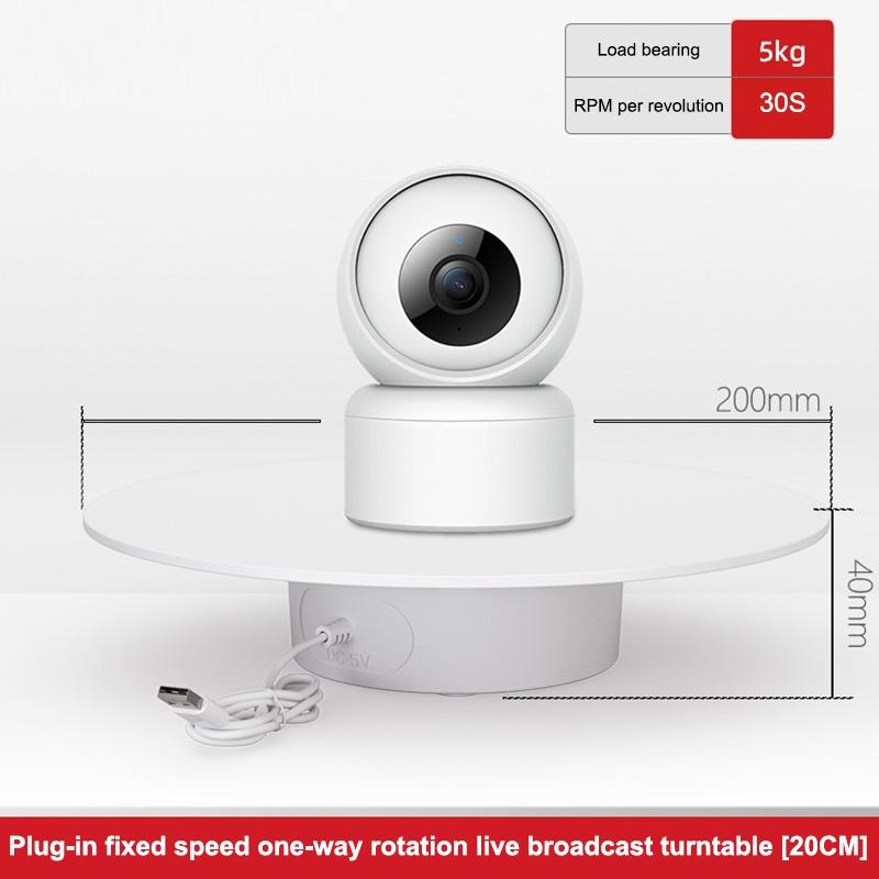 Electric 360° Rotating Display Turntable 15/20cm Stand for Jewelry Small Product Shooting Showcase