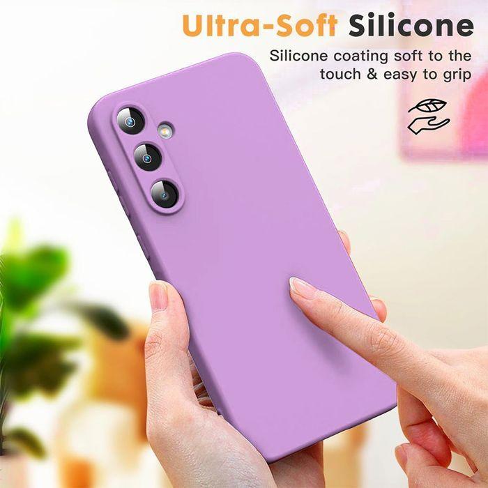 Coque de protection - BOOLING - pour Samsung Galaxy A26 5G - Slim - Antichoc - Violet - 2 Verres Trempés