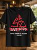 Vasco Live 2026 Ferrara Red Triangular Logo With Parco Urbano G Bassani And 5 Giugno Concert Text Unisex All Tshirt