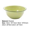 Эмалированная миска, утолщенная ностальгическая зеленая салатница, макароны, суп, тазик, ужин