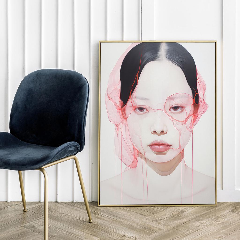 Плакат светлый портрет современная картина