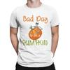 Bad Day To Be A Pumpkin T-Shirt Crew Neck 100% Cotton T Shirt Halloween Skeleton Short Sleeve Tee Shirt Unique Clothing Unisex