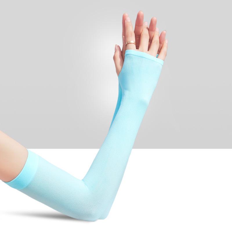 Рукава Ice Silk UV Protection для женщин и мужчин - летние нарукавники для езды на велосипеде и спорта на открытом воздухе