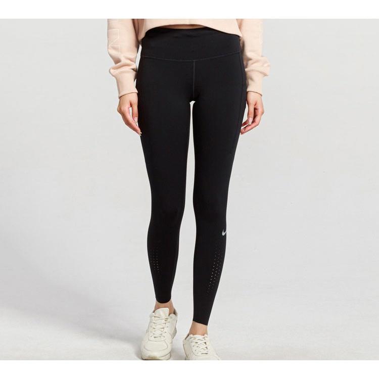 (WMNS) Женские фитнес-штаны Nike Power Epic LUX Luxury Dri-FIT Быстросохнущие Черные CN8042-010