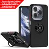 Чехол-броня Funda для Tecno Spark 20 Pro Чехол Магнитное кольцо-подставка Чехол для Infinix Hot 40 Pro Полностью защитный противоударный чехол