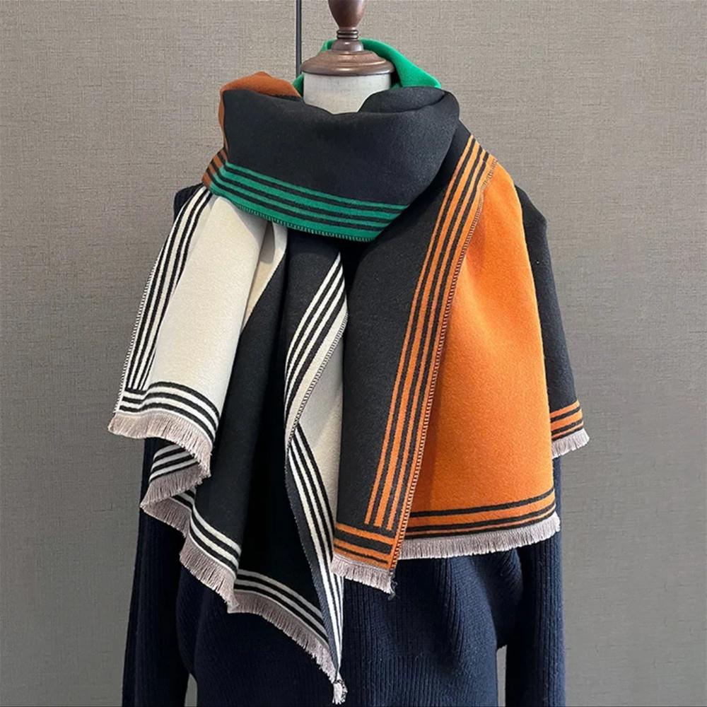 Winter Warm Cashmere Scarf For Women Thick Warm Shawl Neckerchief Pashmina Female Luxury Quality Shawl Wrap Bufanda Echarpe