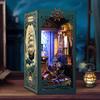 Набор «Уголок для книг» Сделай сам Вставка в книжную полку 3D-пазл Деревянный кукольный домик 3D-пазл Строительная модель Украшение для дома Игрушка Рождественские подарки