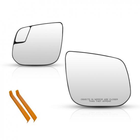 Mirror Glass For 2015- Chevrolet Colorado Base Dirver Passenger Side Heated