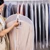 Прозрачная сумка для хранения одежды на молнии PEVA, пылезащитный чехол для рубашки, утолщенный защитный чехол для одежды, пылезащитная сумка