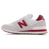 574v2 White Red Unisex Sneakers ML574TE2