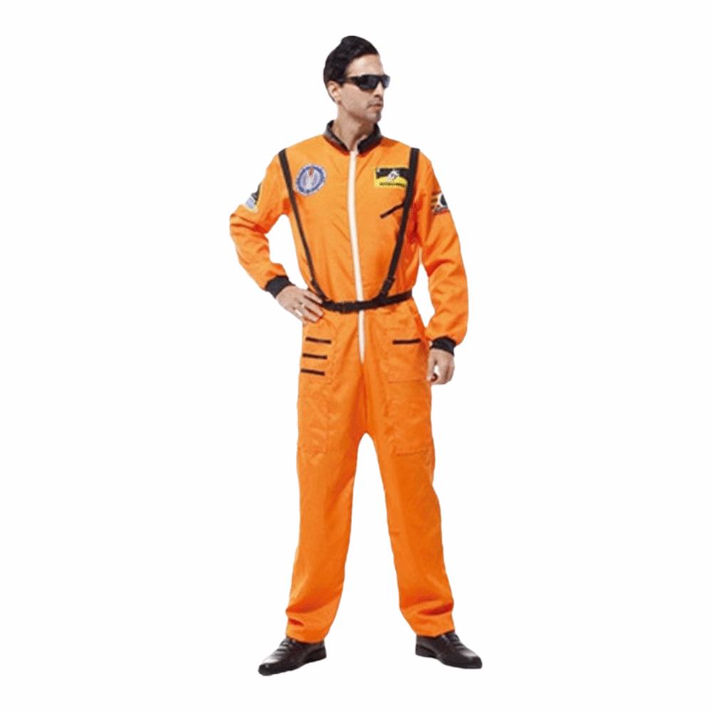 Strap Spaceman Jumpsuit Zip Closure Spacesuit Outfit Astronaut Costume Bodysuit Halloween Party