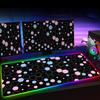 RGB Hexagon Gaming Mouse Pad XXL Antislip Rug Desk Mat Computer Accessories Office Geometric Mousepad Luminous Extended Game Mat
