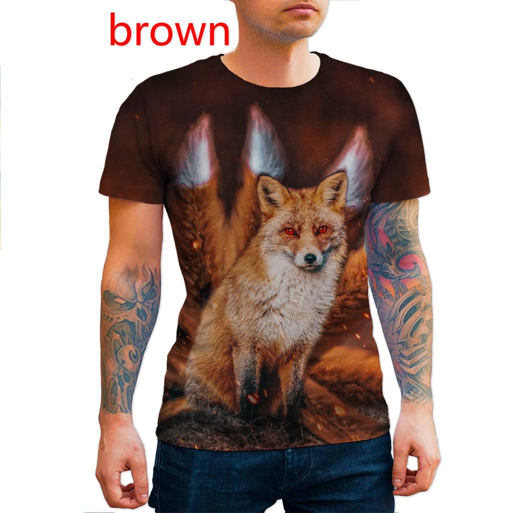 3D Animal Printed T Shirts for Men/women Personality Cool Printing Graphic Tee Shirt Plus Size Short Sleeve T-shirt