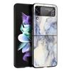 Модный мраморный чехол для телефона Samsung Galaxy Z Flip3 Flip4 Flip5 Чехол-оболочка для Z Flip 3 4 5 6 7 Жесткая складная крышка