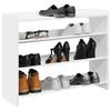 VidaXL Shoe Rack White 80x25x62 Cm Engineered Wood, Shoe Storage, Storage Cabinet of 859914