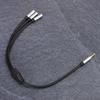 1 Male to 3 Female Stereo 3.5mm Splitter Plug-and-Play 0.3 Meters/11.8in Length 3 in 1 Audio Splitter Cable