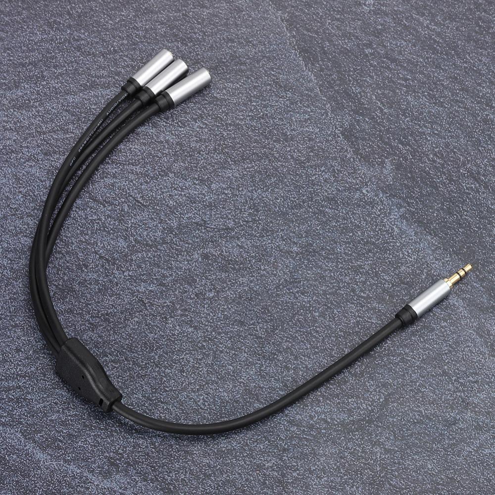 1 Male to 3 Female Stereo 3.5mm Splitter Plug-and-Play 0.3 Meters/11.8in Length 3 in 1 Audio Splitter Cable