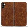 Wallet Case for Galaxy A57 5G - Leather/PU, Brown, With Lanyard