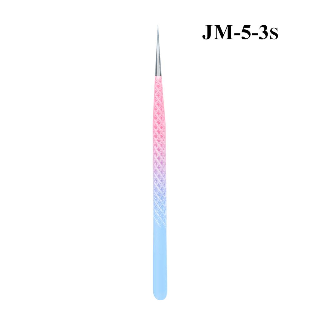 Free Custom Rose Gold pink with Gold Eyelash Extension Tweezers Private Label 410 Stainless Steel  Lash Tweezers