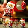 Mini Wind-Up Christmas Toys Funny Elk Santa Snowman Jumping Walking Clockwork Toy Xmas Home Decoration Ornament Party Gifts