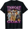 Throat Goat Funny Offensive Adult Humor Bootleg Y2K Graphic T-Shirt