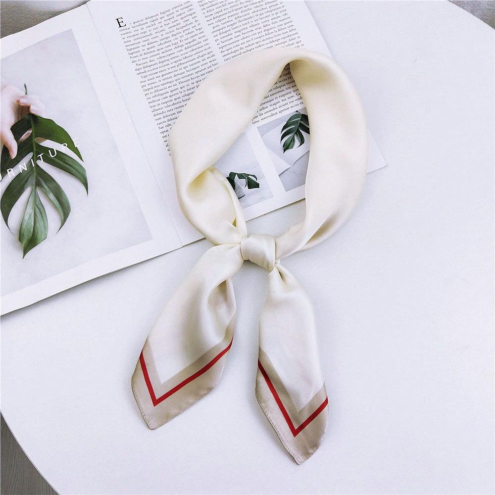 Модный декоративный шарф, повязка для волос, резинка для волос 70, маленький квадратный шарф, шелковый шарф, женский весенне-осенний универсальный маленький шарф, профессиональный шарф