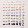 50Pcs Ribbon Bowtie Nail Charms Light Luxury Ins-Style Nail Art With 3D Resin Decor For A Chic And Trendy Manicure Look