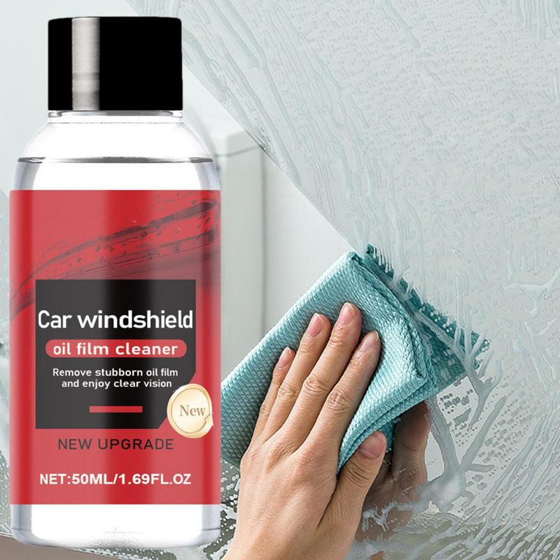 Очиститель масляной пленки на автомобильных стеклах 50 мл, водостойкий полироль для автомобильных стекол, средство для удаления масляной пленки, средство для восстановления стекол, пятен на окнах