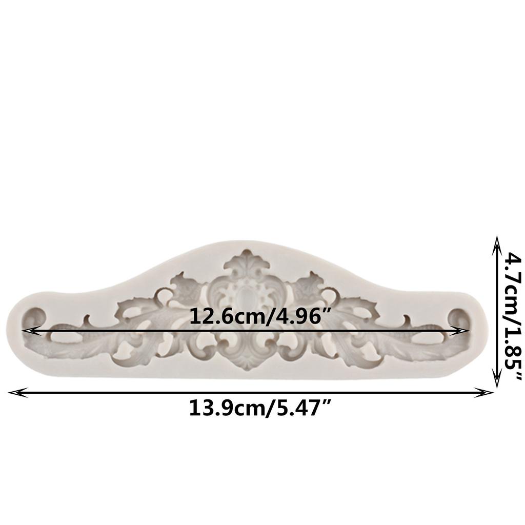 Силиконовые формы в стиле барокко, рельефные силиконовые формы с листьями, границы для торта, формы для помадки, инструменты для украшения торта, конфетная глина, формы для шоколадной мастики