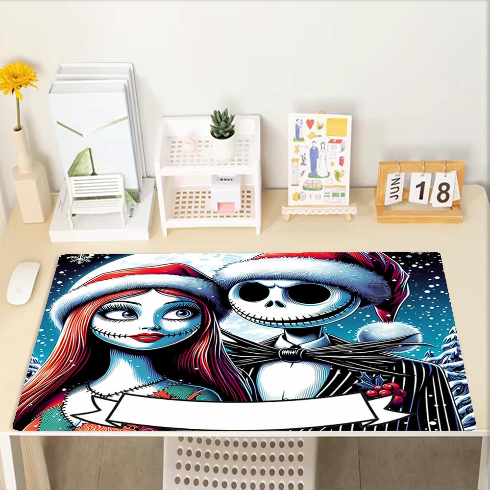 The Nightmare Before Christmas Theme Mouse Pad, Non Slip Rubber Base, Multifunctional Office & Home Decor, Perfect for Workspace Personalization.