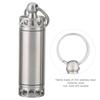 Mini Waterproof Pill Container Stainless Steel Pill Holder Keychain Container  Outdoor Camping