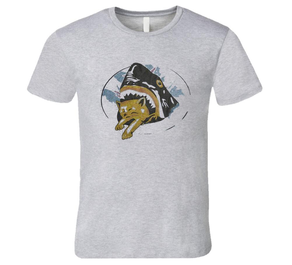 Shark Eating A Cat Fun Pineapple Express Popular Movie T Shirt Mens Womens Tees Top