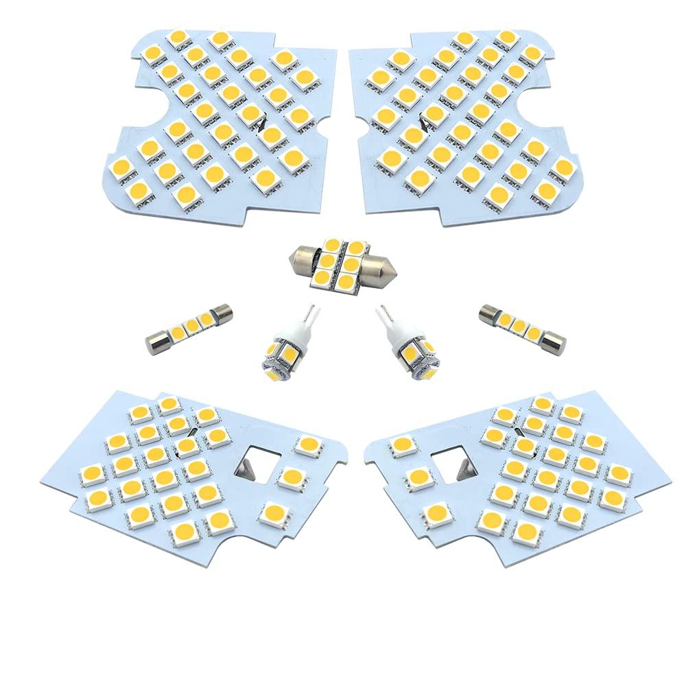 ZXREEK LED Interior Lamp, Light Bulb Color, Custom Design, Genuine Replacement, 126-Light 3-Chip 5050