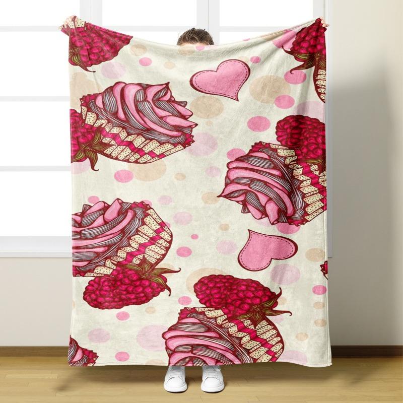 Simple cartoon digitalprinted polyester Bedroom velvet flannel soft sofa cover blanket Fleece soft sofa cover blankets for beds